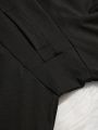 Men's Solid Color Round Neck Long Sleeve Warm Suit
