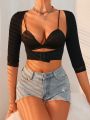 SHEIN Solid Shapewear Top Without Bra