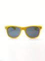 1pair Fashionable Yellow Sunglasses, Unisex