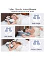 FAIORD Cervical Pillow for Neck and Shoulder Pain, Ergonomic Contoured Orthopedic Pillow with Cooling Pillow Covers, Support Memory Foam Pillows for Side, Back and Stomach Sleepers