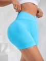 Women'S V-Shape Waist Peach Buttock Athletic Shorts