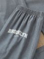 Tween Boys' Casual Long-Sleeved Homewear With Text Print