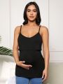 SHEIN Maternity Solid Color Nursing Camisole Top