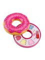 Donut shape lipstick eye shadow makeup palette pretend play children's toys children's theater early education toys