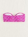 SHEIN Swim Mod Small Floral Print Bikini Top
