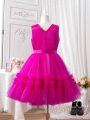 SHEIN Kids CHARMNG Tween Girl Gorgeous Romantic Mesh Dress, Suitable For Parties And Festivals