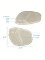2pcs/pack Skin-colored Breathable Sponge Anti-slip Forefoot Pads For Pain Relief