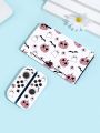 1pc Cute Pumpkin Ghost Design Full-cover Painting Silicone Shockproof Protective Case For Switch