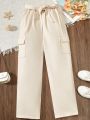 Wide Leg Belted Cargo Pant