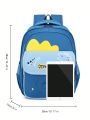 Boys' Backpack For Primary School Students Grade 1-4 With Cartoon Dinosaur Pattern