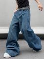 Manfinity Hypemode Men'S Loose Wide Leg Jeans