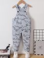 SHEIN Young Boy Cute Dinosaur Printed Jumpsuit, Spring/Summer
