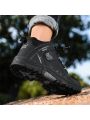Men's Soft Bottom Waterproof Slip Resistant Casual Shoes, Travel & Sport Sneakers, Comfortable & Durable Hiking Shoes In Large Size