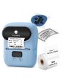 Phomemo M110 Label Makers - Portable Bluetooth Thermal Label Maker Printer for Barcode, Clothing, Jewelry, Retail, Mailing, Wireless Sticker Label Printer Compatible with Android & iOS System, with 1pack 40×30mm Label