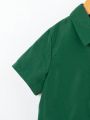 Toddler Boys' Casual Simple Short Sleeve Shirt