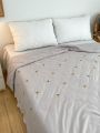 Sunflower Embroidery Bedspread