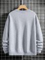 Manfinity Men's Fashionable Casual Sweatshirt With Text Print