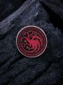 Game of Thrones X SHEIN 4pcs/set Family Emblem Badge