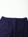 SHEIN SXY Plus Size Elastic Waist Distressed Pants