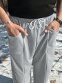 Manfinity Hypemode Men's Solid Color Drawstring Sweatpants