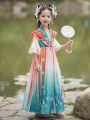 Young Girls' Traditional Chinese Palace-Style Dress In Retro Style