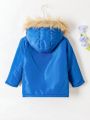 SHEIN Kids SPRTY Boys' (little) Hooded Coat With Collar