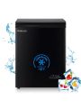 DEMULLER Deep Freezer Chest 3.2 Cubic Feet Freezers with Temperature Display Panel Mini Freezer with Removable Basket Suitable for Apartment Garage Dorm BLACK