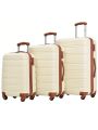 Merax 3 Piece Luggage Set Hardside Spinner Suitcase with TSA Lock 20