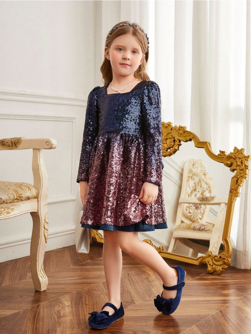 SHEIN Kids CHARMNG Young Girls Partywear for Christmas