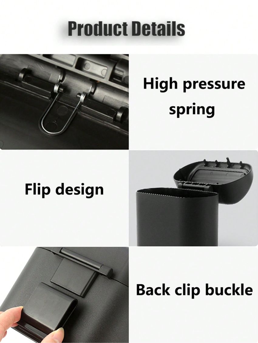 Cute Cartoon Car Trash Can, Side Door Hanging Storage Box, Mini Car Trash Can For Car And Home Use