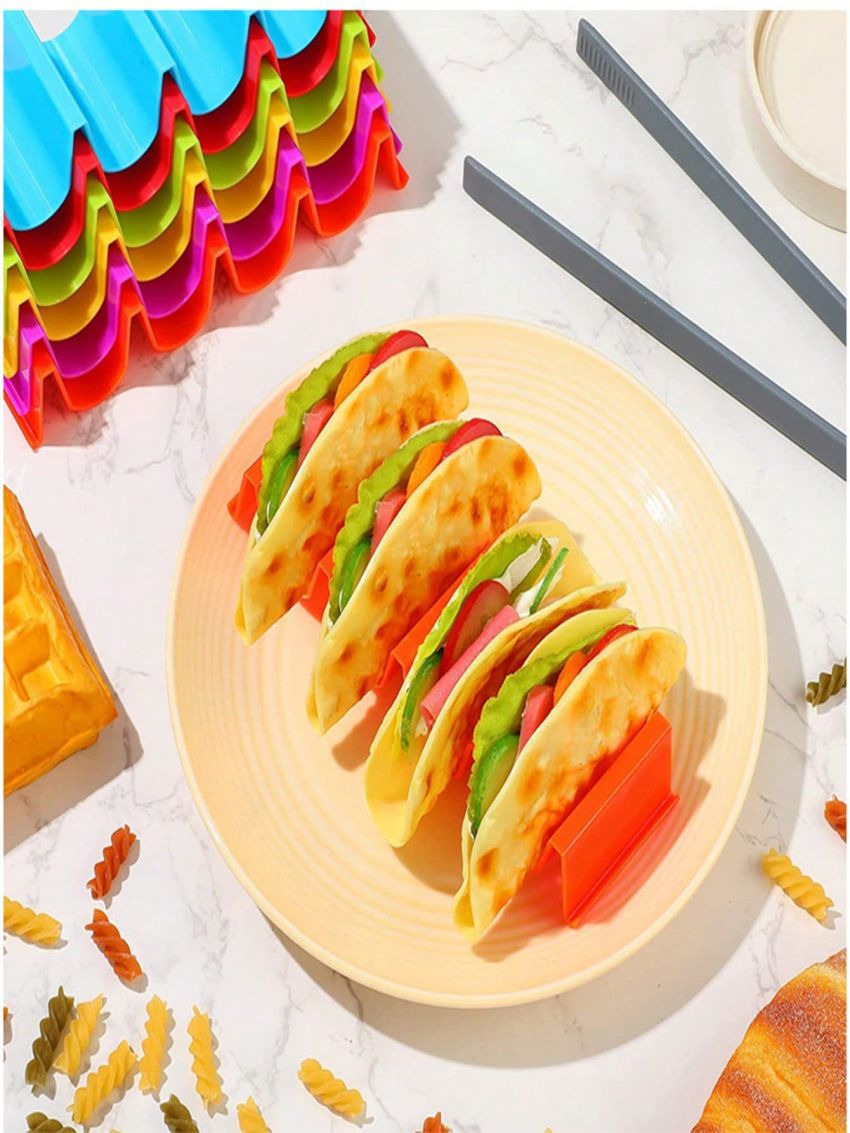 1pc Kitchen Plastic Wave Corn Holder And Taco Rack For Corn Tortillas