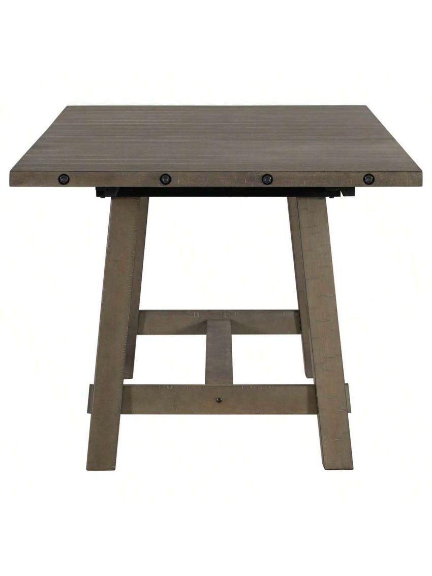 Merax Retro Industrial Style 7-Piece Dining Table Set Extendable Table with 18