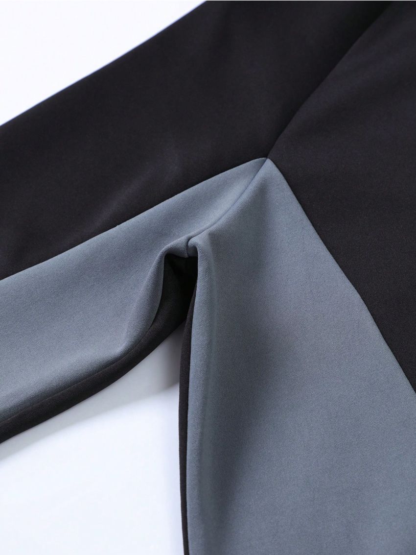 Daily&Casual Men's Color-block Raglan Sleeve Sports Suit