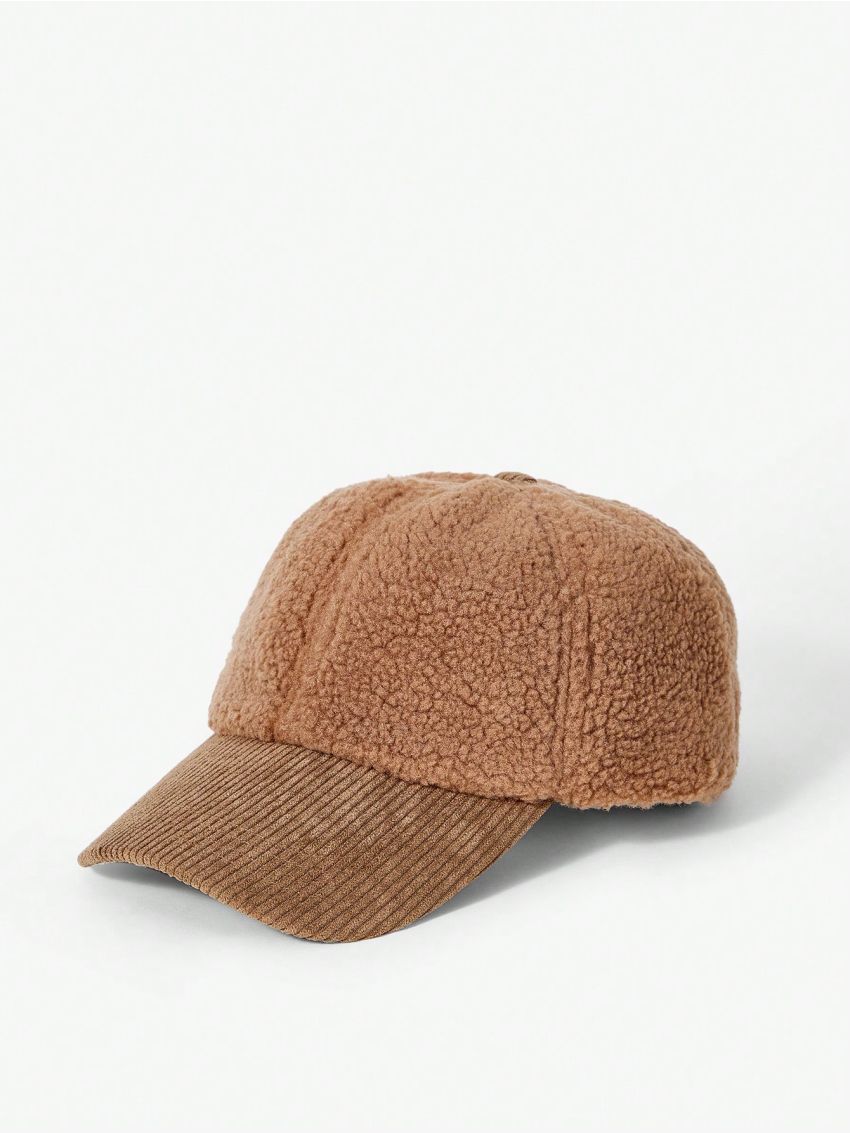 SHEIN ICON Solid Warm Baseball Cap