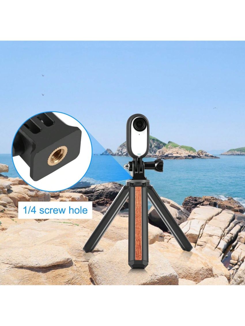 For Insta360 GO 3 PULUZ Body Plastic Protective Frame Cage with Screw & Adapter (Black)