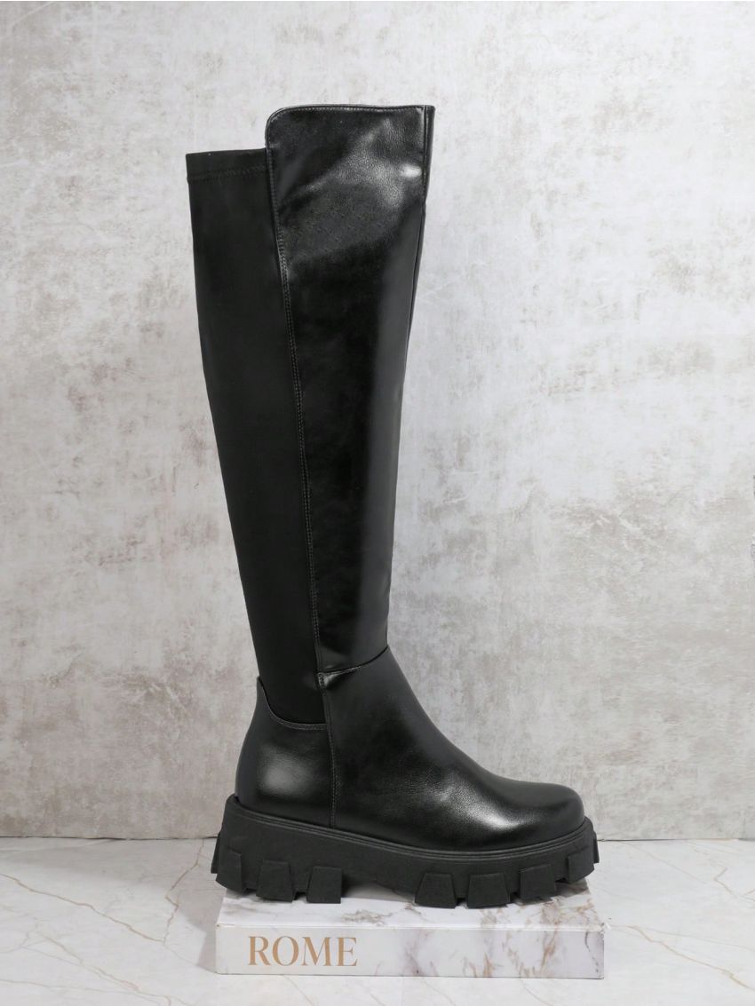 Women's Black Knee-high Boots