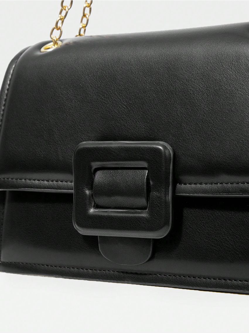 MOTF PREMIUM SQUARE BUCKLE CHAIN BAG