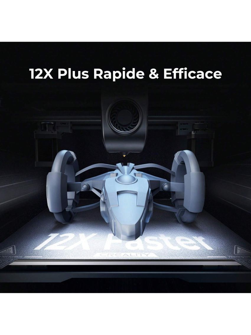 Creality K1 3D Printer - 600 mm/s High-Speed, Upgraded 0.1 mm Smooth Detail, Auto Leveling, Dual Fans Cooler, Straight Out of The Box for Beginners, Printing Size 8.66x8.66x9.84 inch