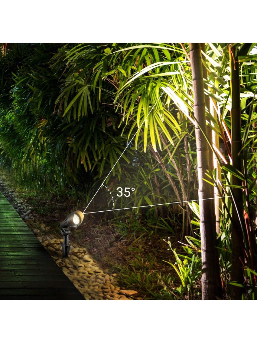 EDISHINE 3.2W Low Voltage LED Landscape Lights with 35° Beam Angle, 240LM 3000K Outdoor Landscape Lighting, CRI 80, Waterproof Led Landscape Lights for Trees, Yard, Garden, ETL Listed, 4 Pack