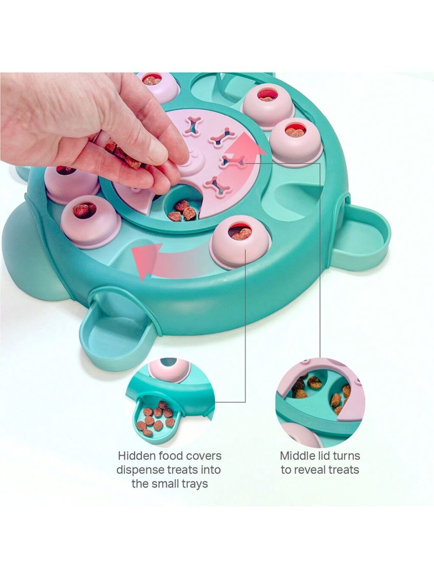 Dog Puzzle Toys Slow Feeders, Tortoise Pet Toy for IQ Training, Relieves Anxiety and Stress, Educational Game Toy for Pup