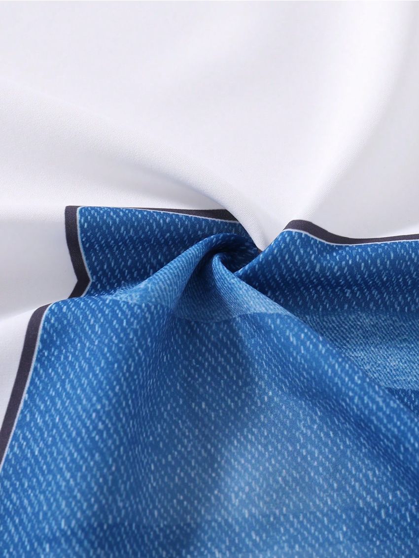 SHEIN Toddler Boys' Random Spray Paint & Letter Pattern Flip Jacket