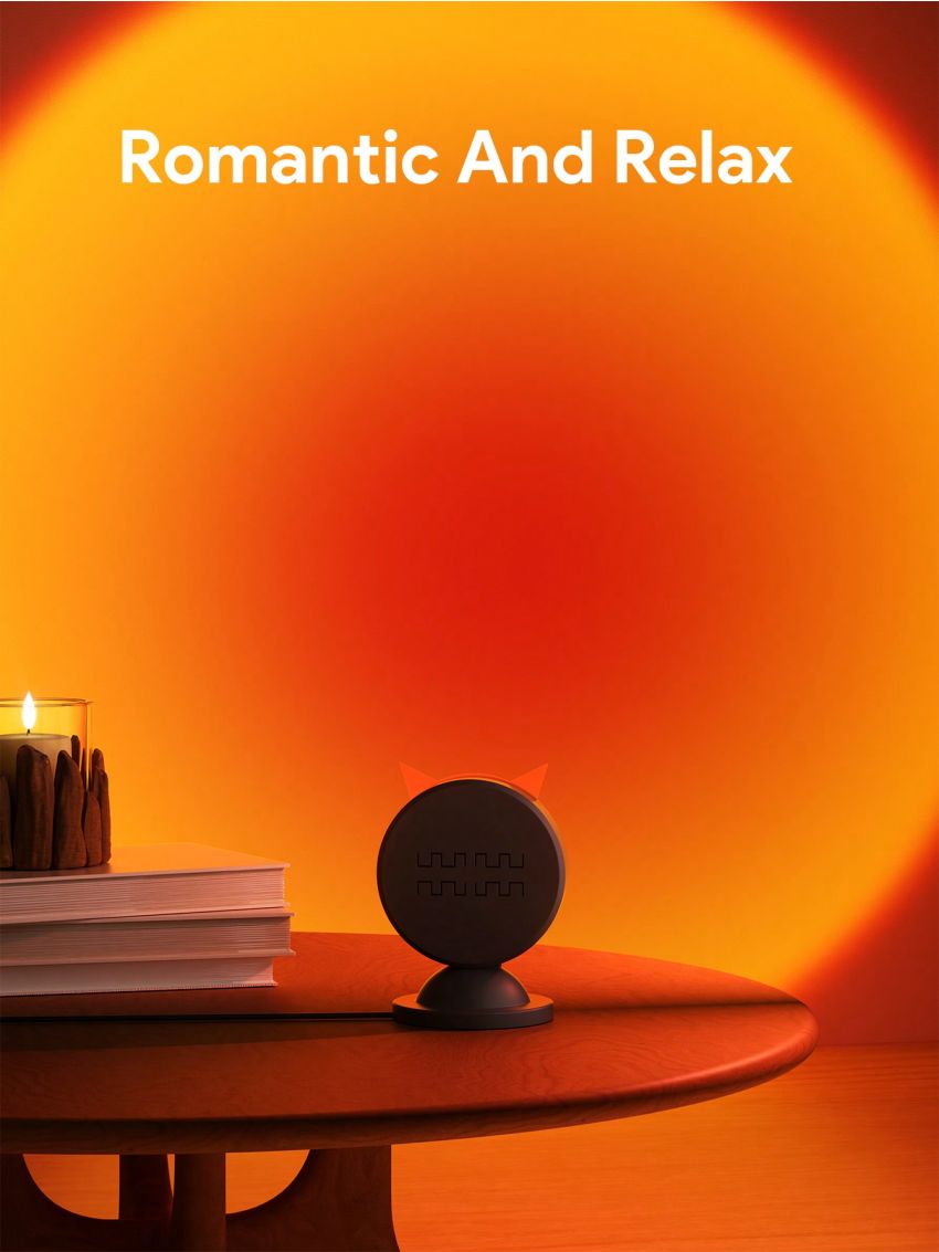 Teckwe Sunset Lamp Spotlight,Sunset Lamp Projector,Mini Creative Projection Ambient Light For Photography Selfie Home & Bedroom Decor Coffee Store