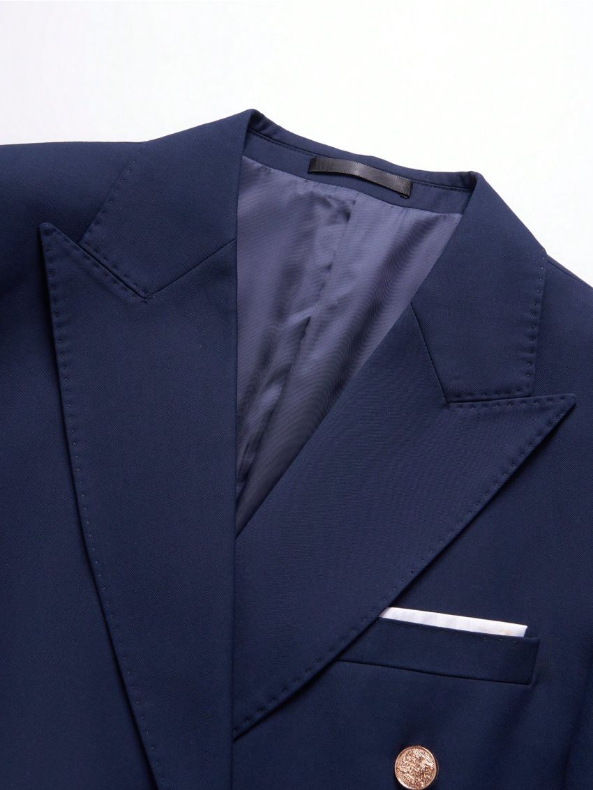 SHEIN Men 1pc Double Breasted Blazer