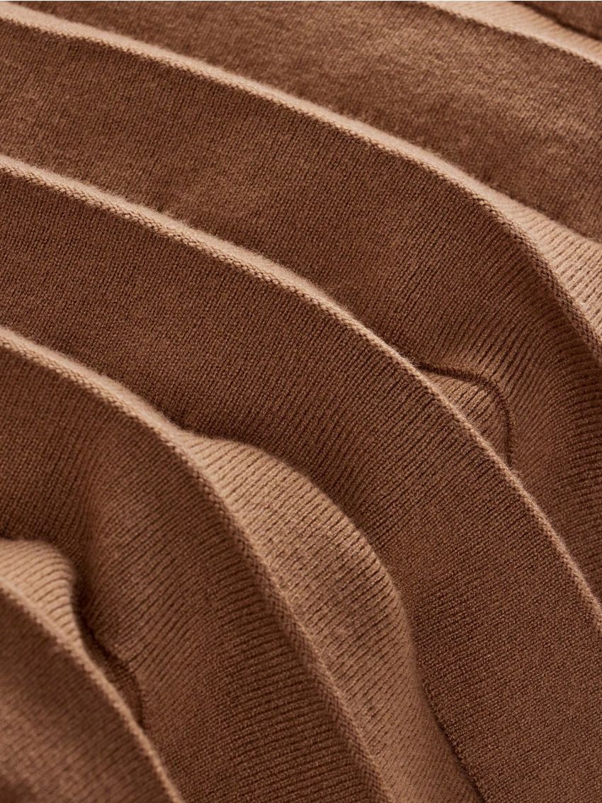 SHEIN Kids Nujoom Tween Girl Solid Pleated Knit Skirt