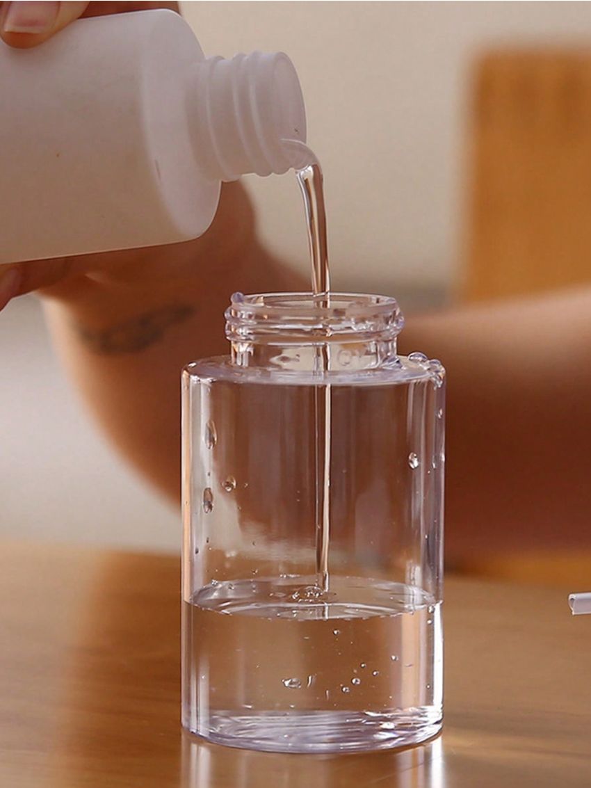 200ml Nail Polish Remover, Push Down Pump  Dispenser, Empty Makeup Acetone Containers