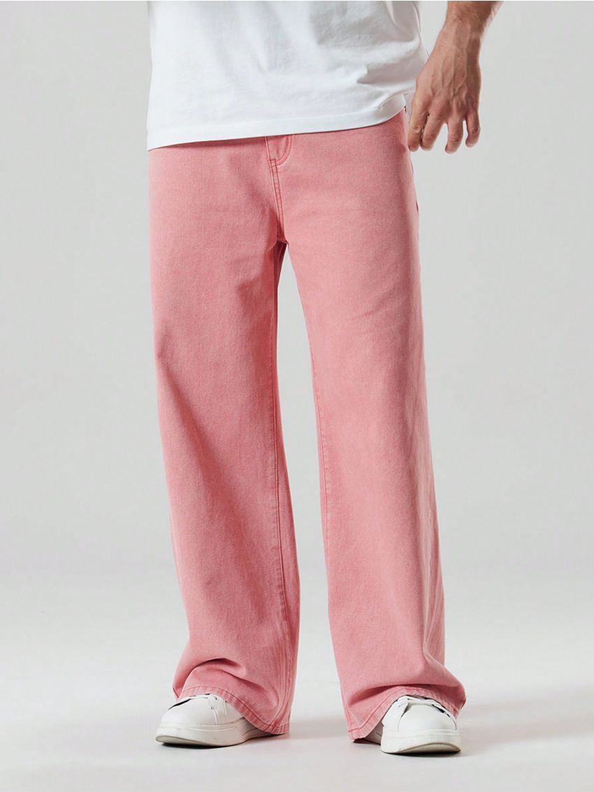 Men's Plus Size Solid Color Jeans