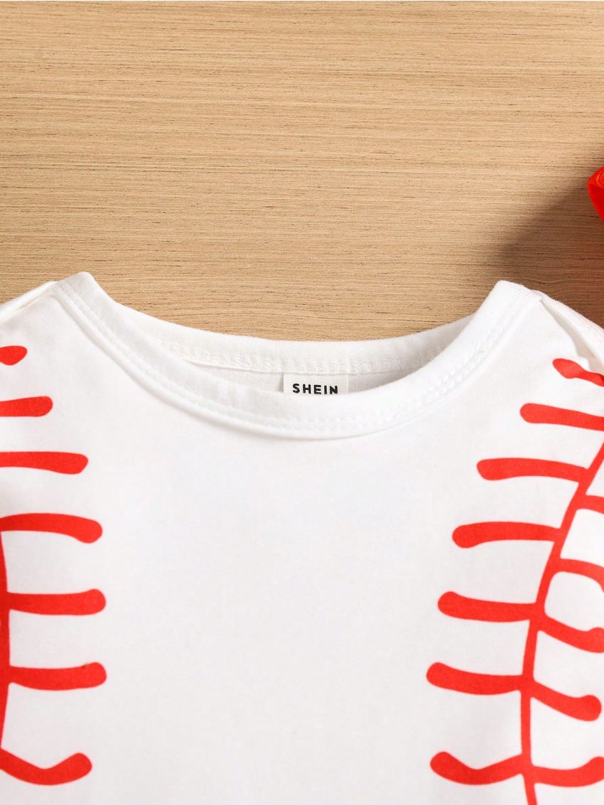 SHEIN Baby Boys' Baseball Style Clothes