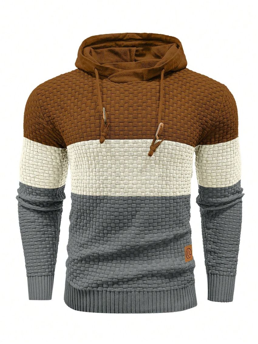 Manfinity Men's Color-Blocking Drawstring Hoodie