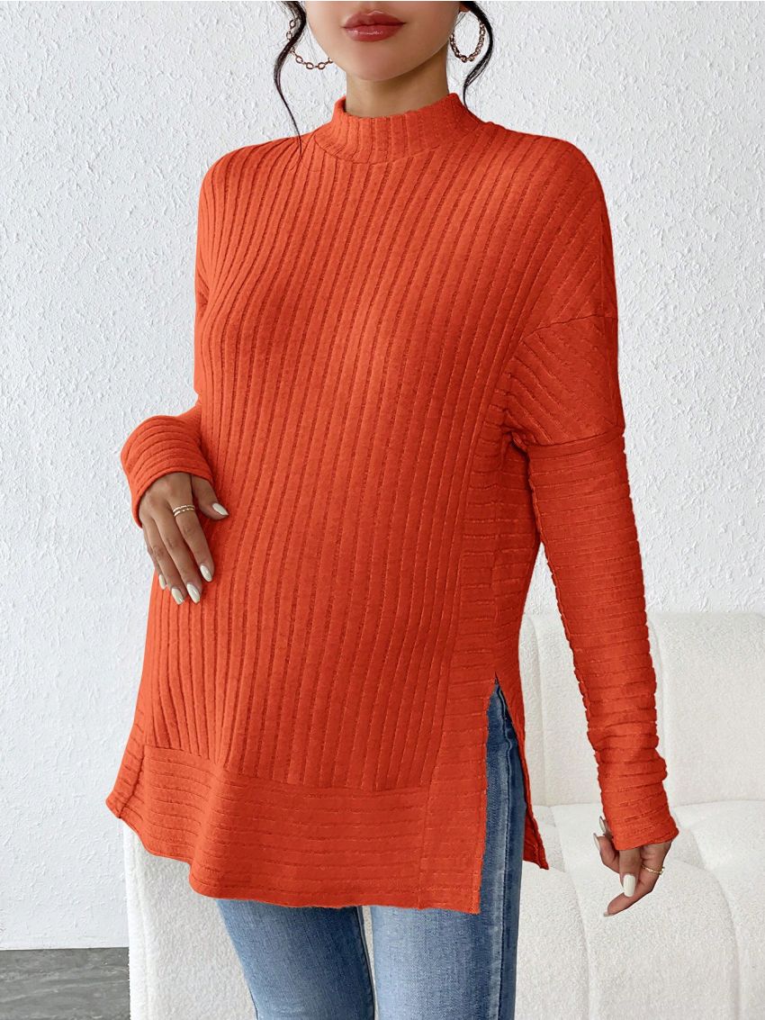 SHEIN Maternity Side Slit Pit Strip T-shirt