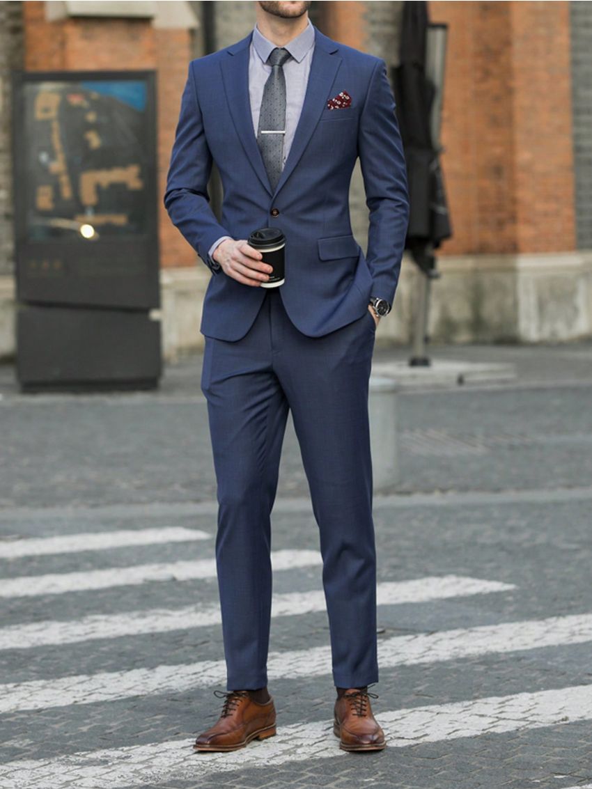 Men's Solid Color Suit